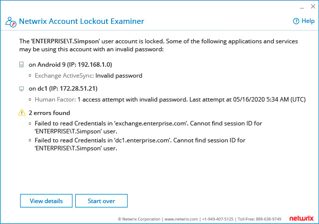 Account Lockout Examiner