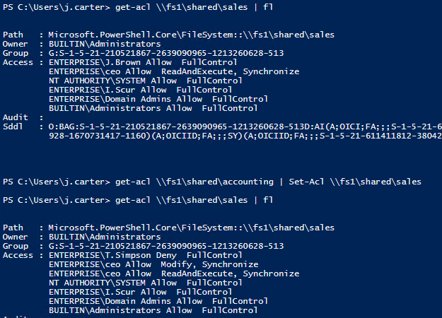 Manage File System ACLs with PowerShell Scripts Copy File and Folder Permissions