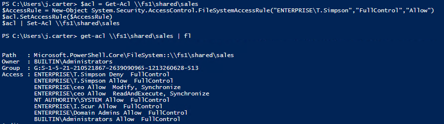 How to Manage File System ACLs with PowerShell Scripts Copy File and Folder Permissions