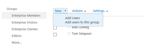 Changing a SharePoint Group Membership
