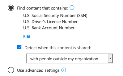 OneDrive for Business Setting Data Loss Prevention Policies