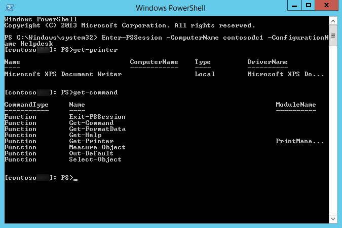 Secure PowerShell Remoting Using Constrained Endpoints