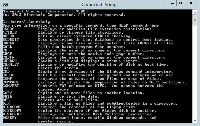 windows power shell command