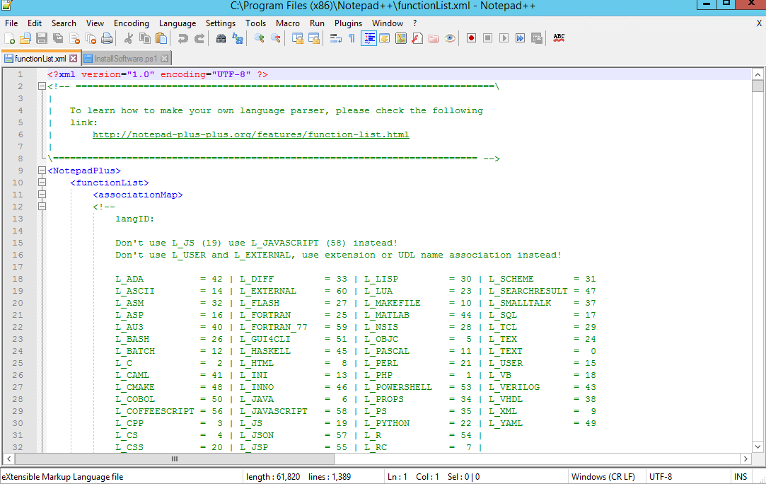 System Administrators Tools Notepad ++