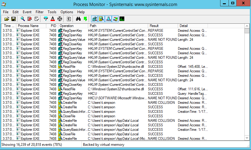 process monitor boot logging windows 10