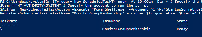 How to Schedule a PowerShell Script