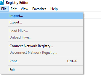 restore registry from backup