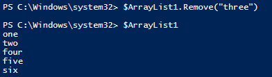 PowerShell_Remove item from array