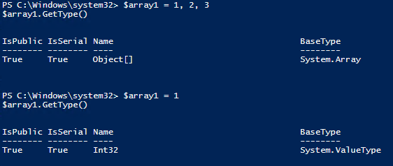 PowerShell_Variables_One value