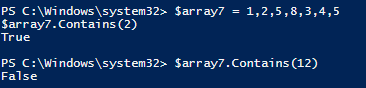 PowerShell__Array contains