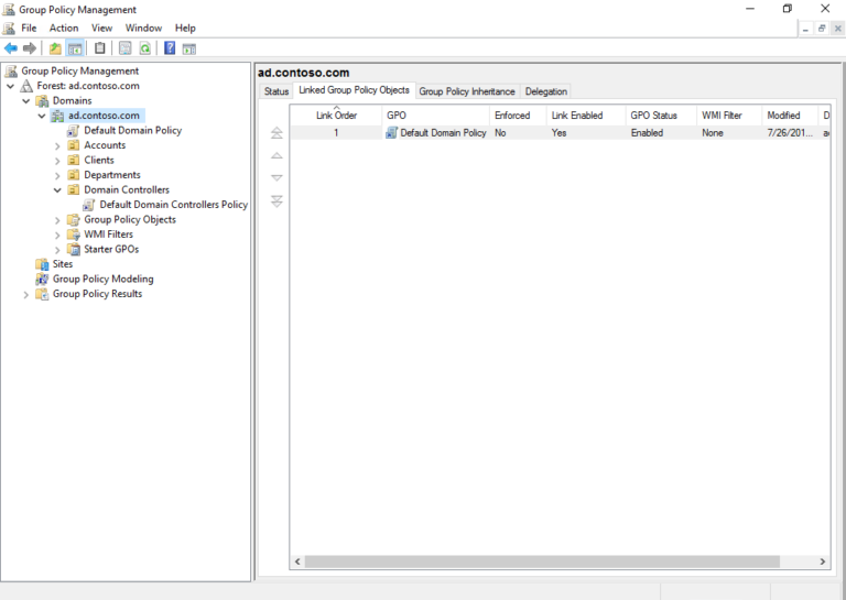 Group policy management