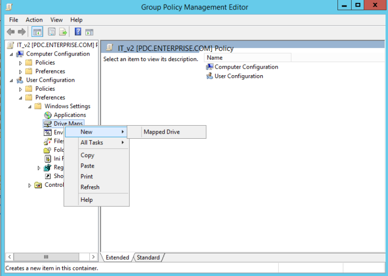 group policy mapped drives vpn express