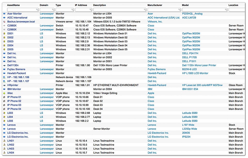 lansweeper monitoring