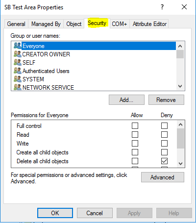 Active Directory Delegation 7