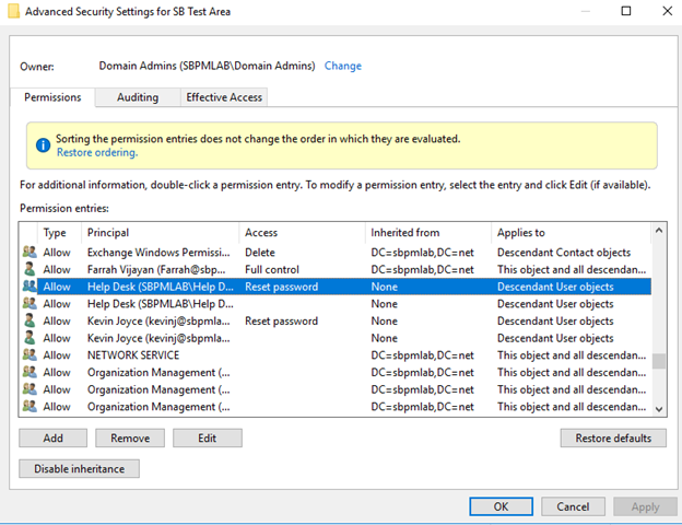 Active Directory Delegation 9