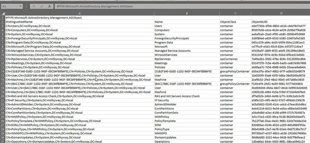 Exporting Results to a CSV File