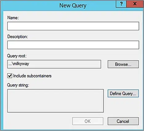 Create and save queries